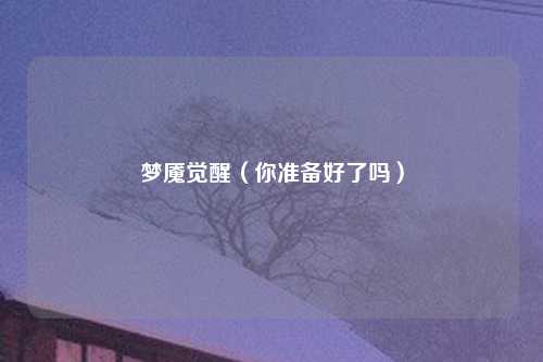 梦魇觉醒（你准备好了吗）