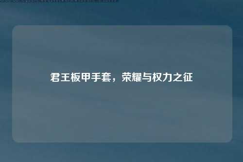 君王板甲手套，荣耀与权力之征