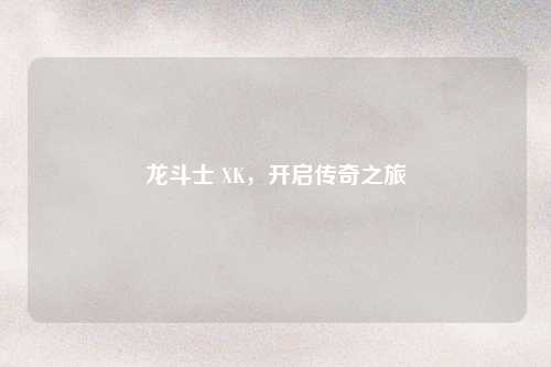 龙斗士 XK，开启传奇之旅