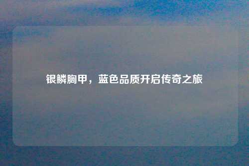 银鳞胸甲，蓝色品质开启传奇之旅