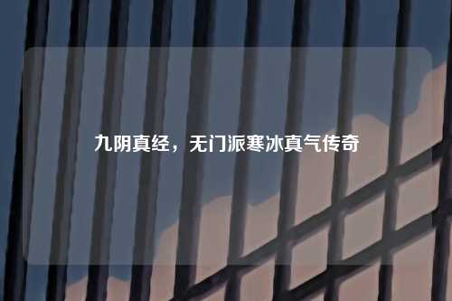 九阴真经，无门派寒冰真气传奇