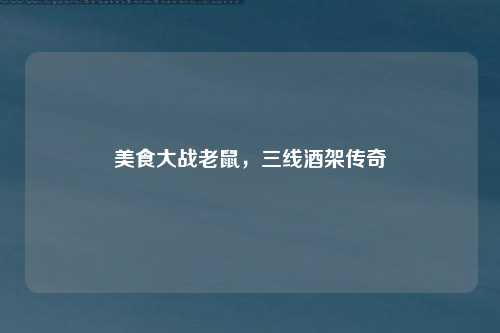 美食大战老鼠，三线酒架传奇