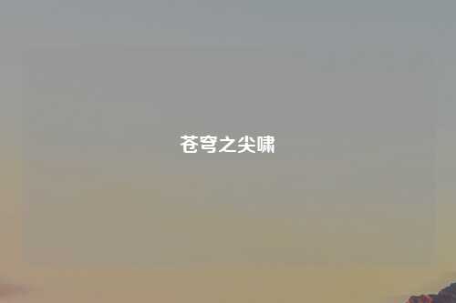 苍穹之尖啸