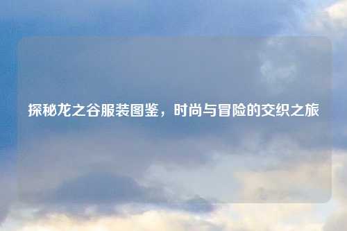 探秘龙之谷服装图鉴，时尚与冒险的交织之旅