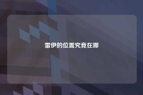 雷伊的位置究竟在哪