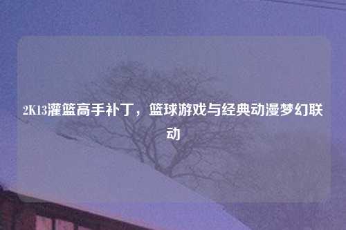 2K13灌篮高手补丁，篮球游戏与经典动漫梦幻联动