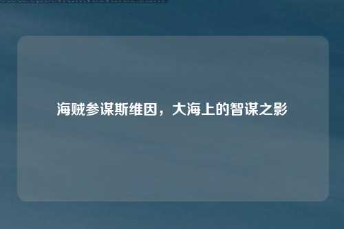 海贼参谋斯维因，大海上的智谋之影